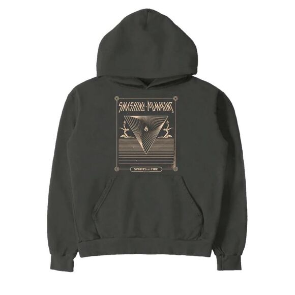 Smashing Pumpkins Spirits on Fire Tour Hoodie Men's Gray Size Large - Picture 3 of 6